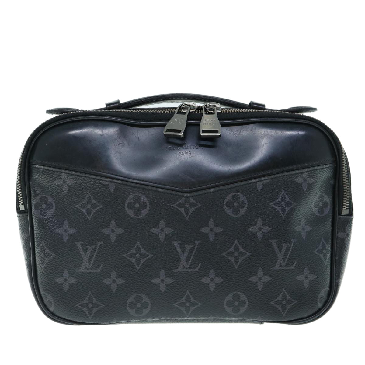 LOUIS VUITTON Monogram Eclipse Bum Bag Shoulder Bag M42906 LV Auth 60313