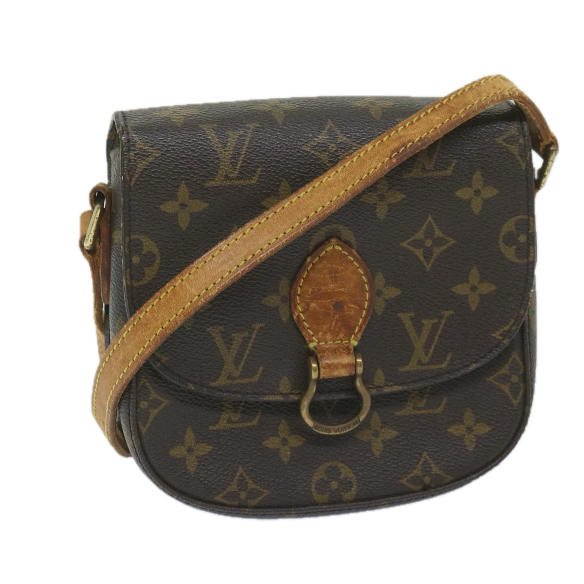 LOUIS VUITTON Monogram Saint Cloud PM Shoulder Bag M51244 LV Auth 60336