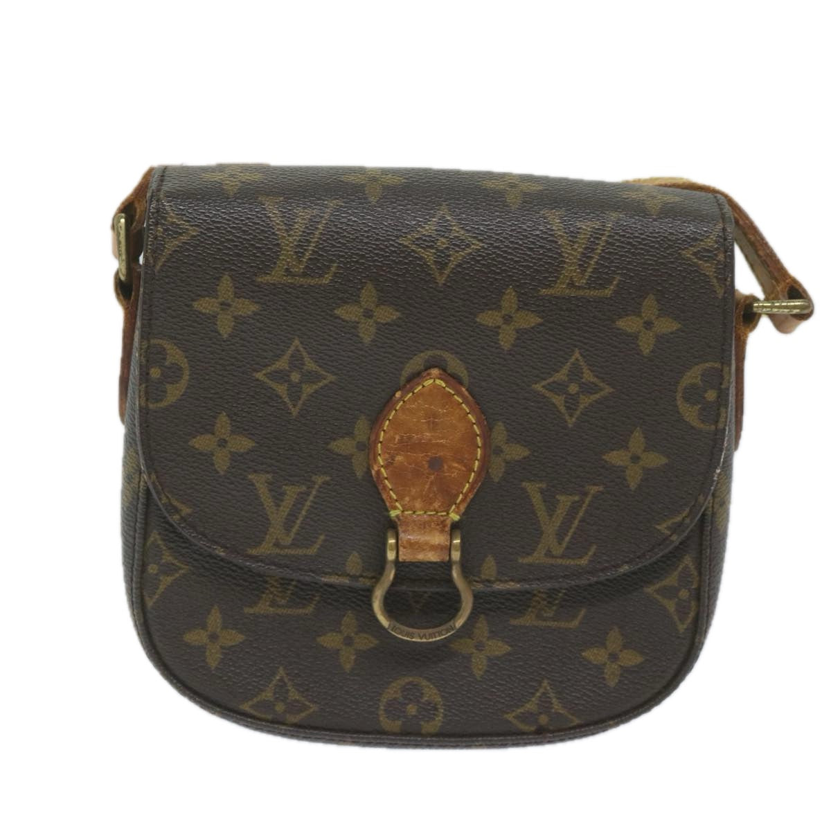 LOUIS VUITTON Monogram Saint Cloud PM Shoulder Bag M51244 LV Auth 60336