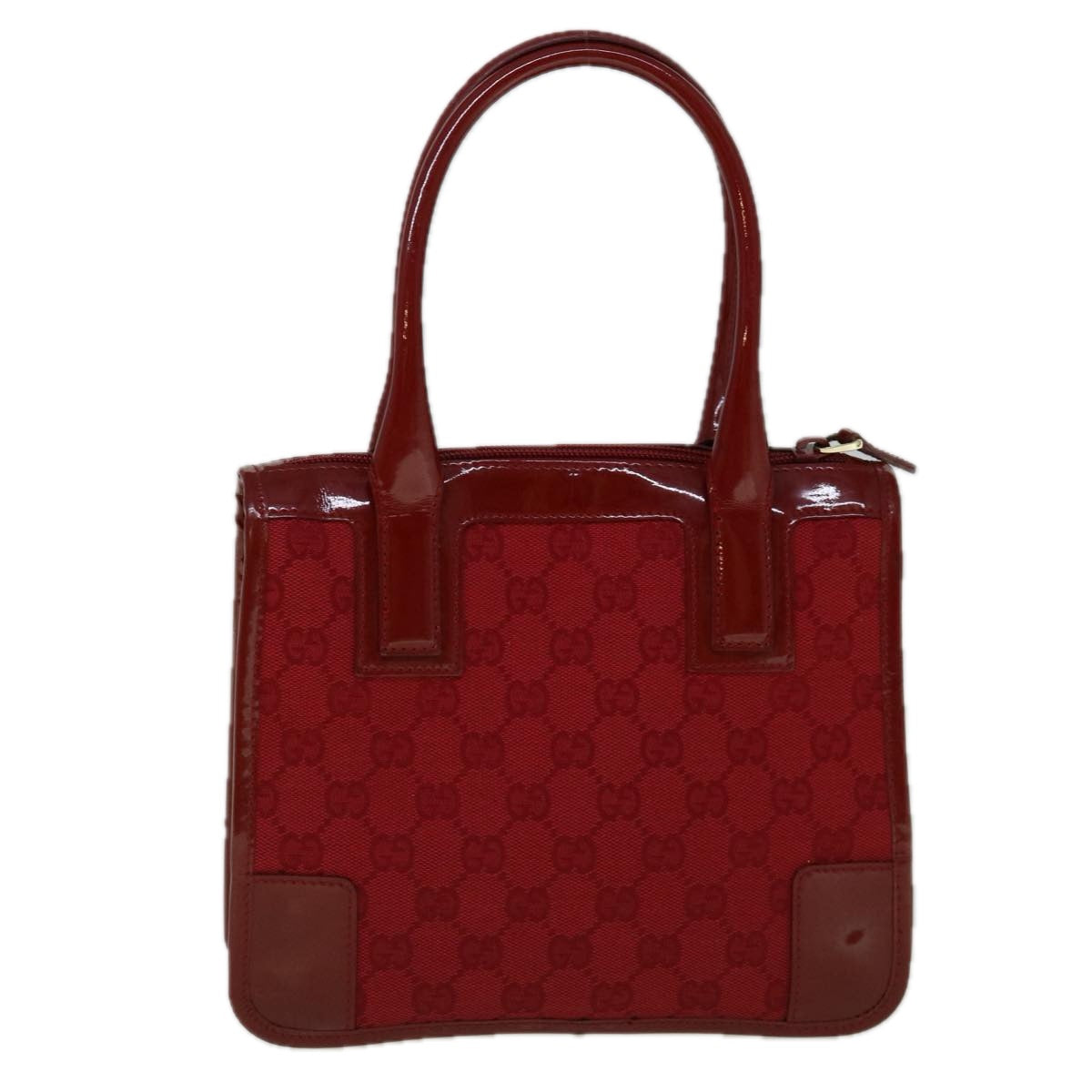 GUCCI GG Canvas Hand Bag Red 000 0856 3444 Auth 60342 - 0