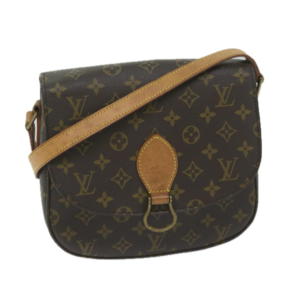 LOUIS VUITTON Monogram Saint Cloud GM Shoulder Bag M51242 LV Auth 60348