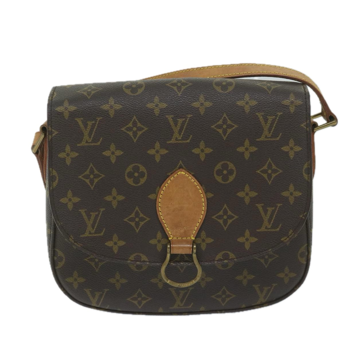 LOUIS VUITTON Monogram Saint Cloud GM Shoulder Bag M51242 LV Auth 60348