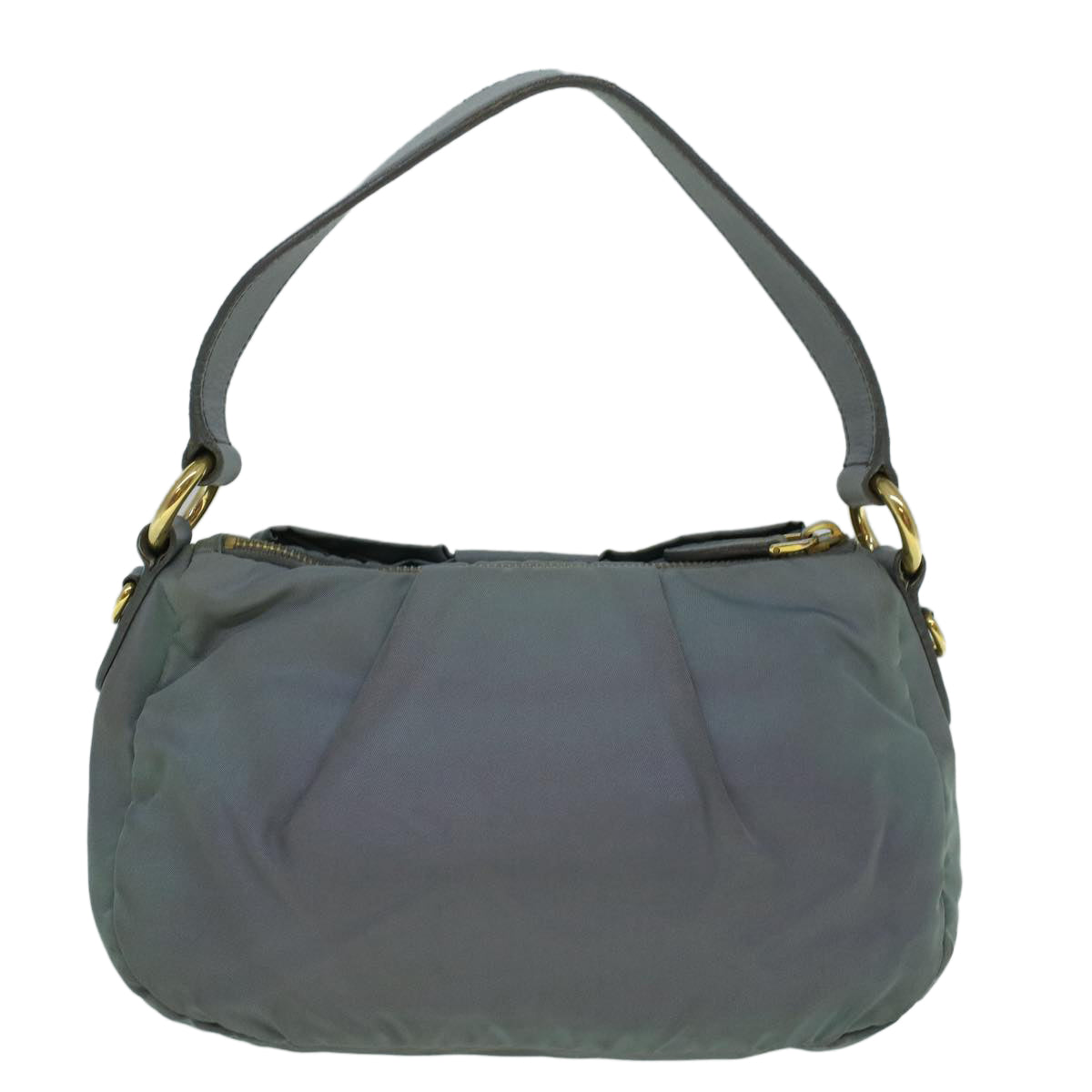 PRADA Hand Bag Nylon Light Blue Auth 60356