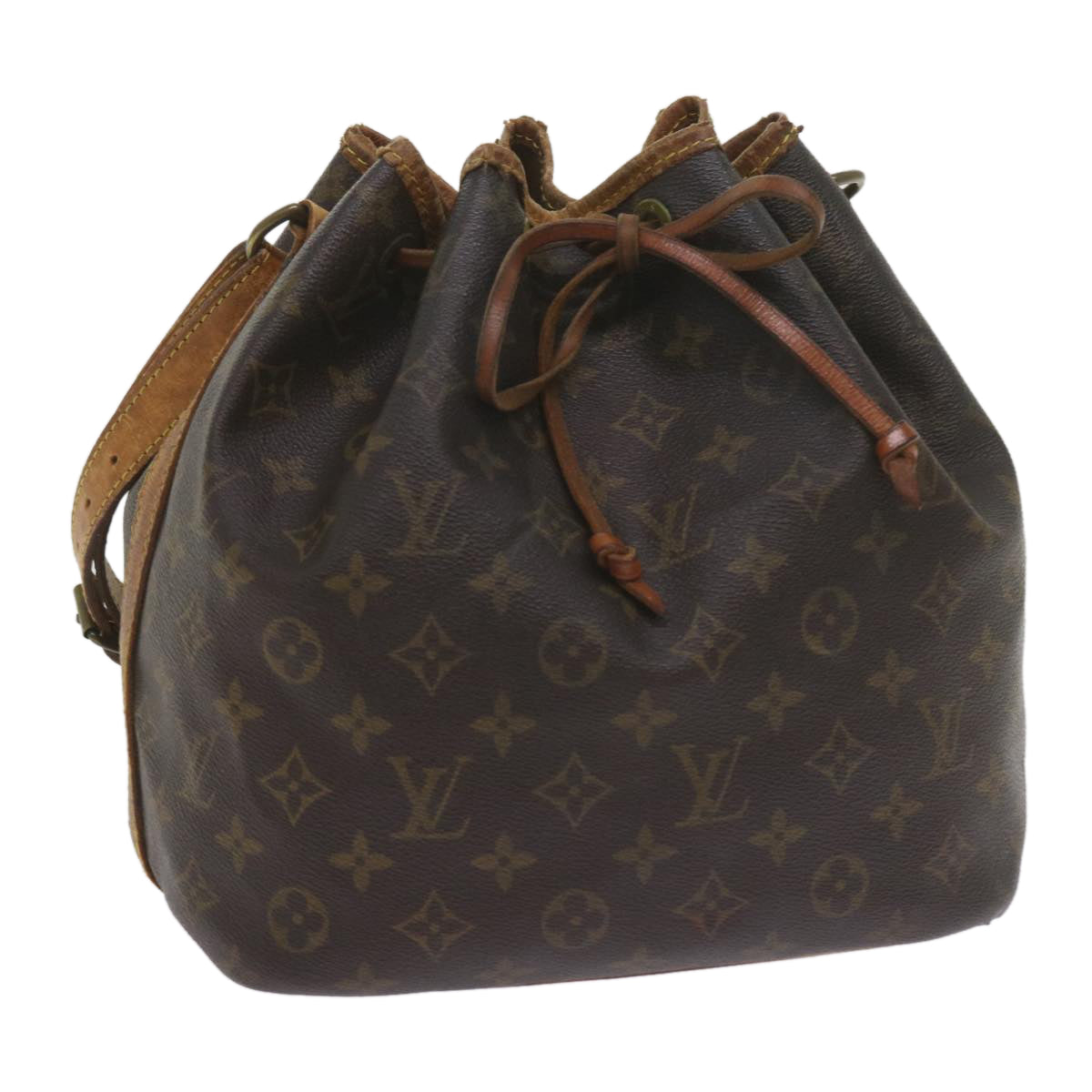 LOUIS VUITTON Monogram Petit Noe Shoulder Bag M42226 LV Auth 60365