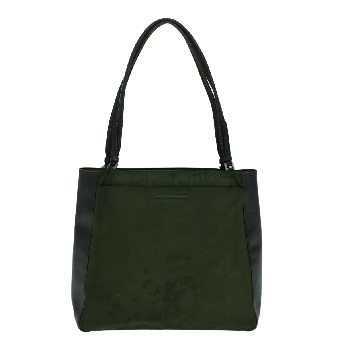PRADA Hand Bag Nylon Khaki Auth 60401 - 0