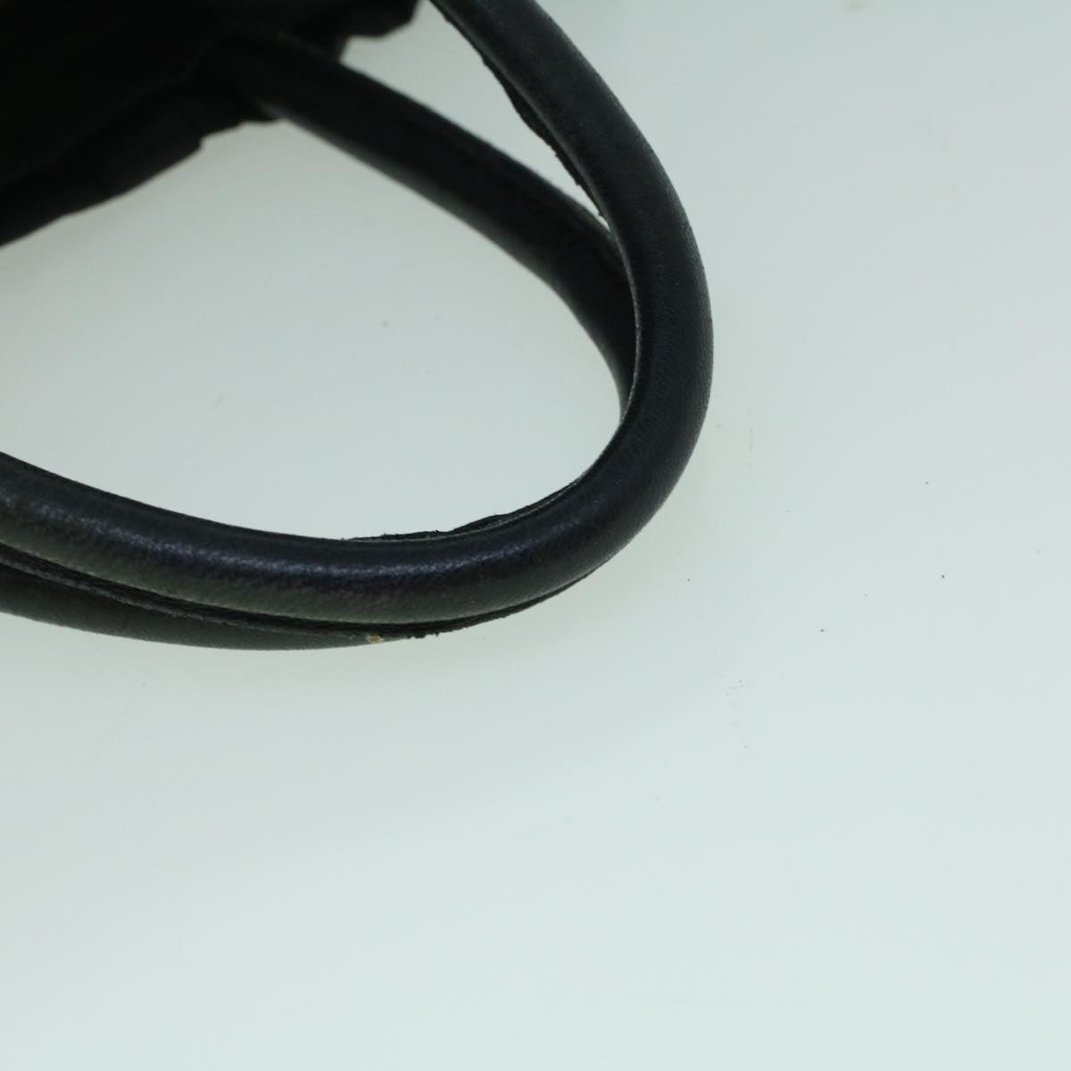 PRADA Hand Bag Nylon Black Auth 60402