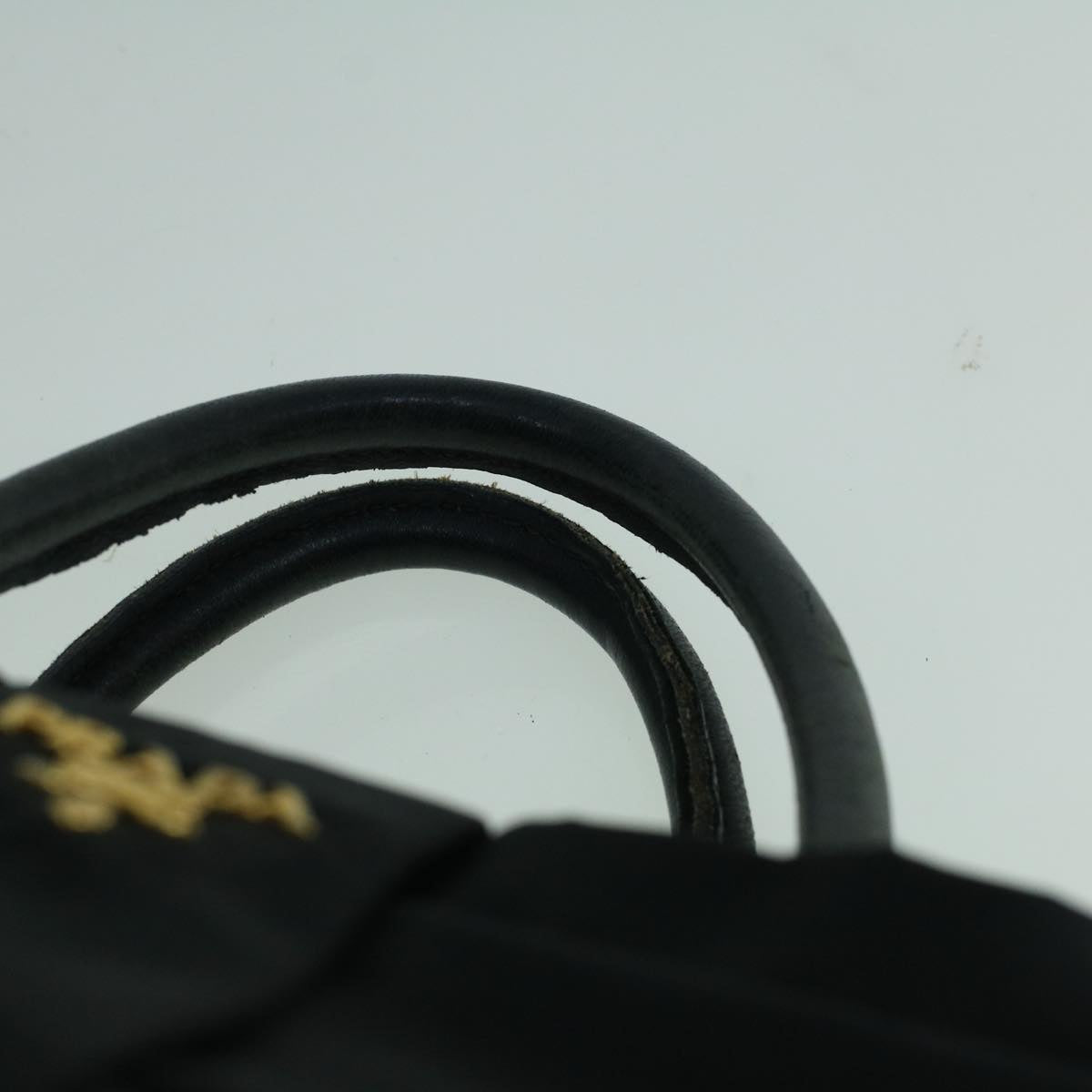 PRADA Hand Bag Nylon Black Auth 60402