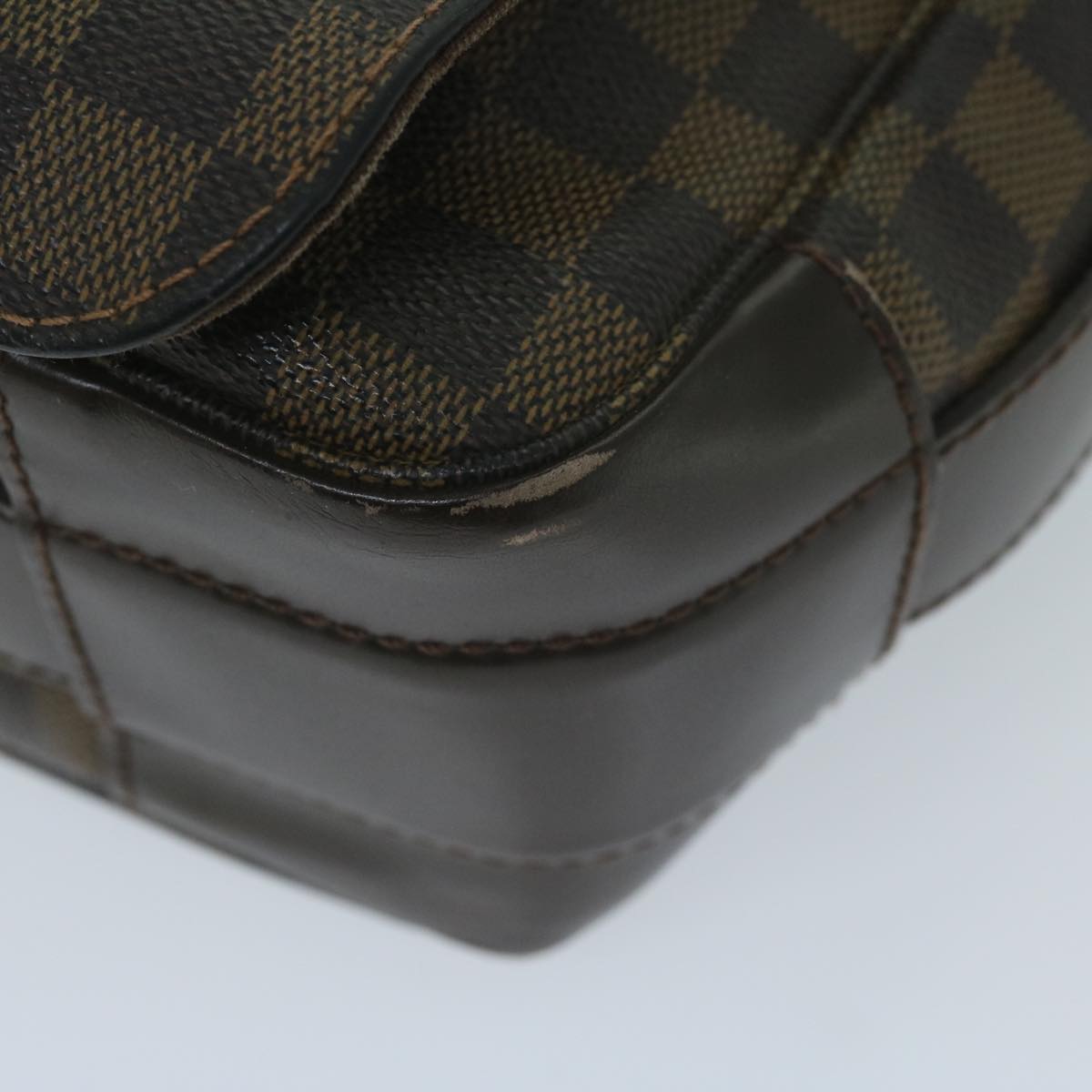 LOUIS VUITTON Damier Ebene Bastille Shoulder Bag N45258 LV Auth 60408