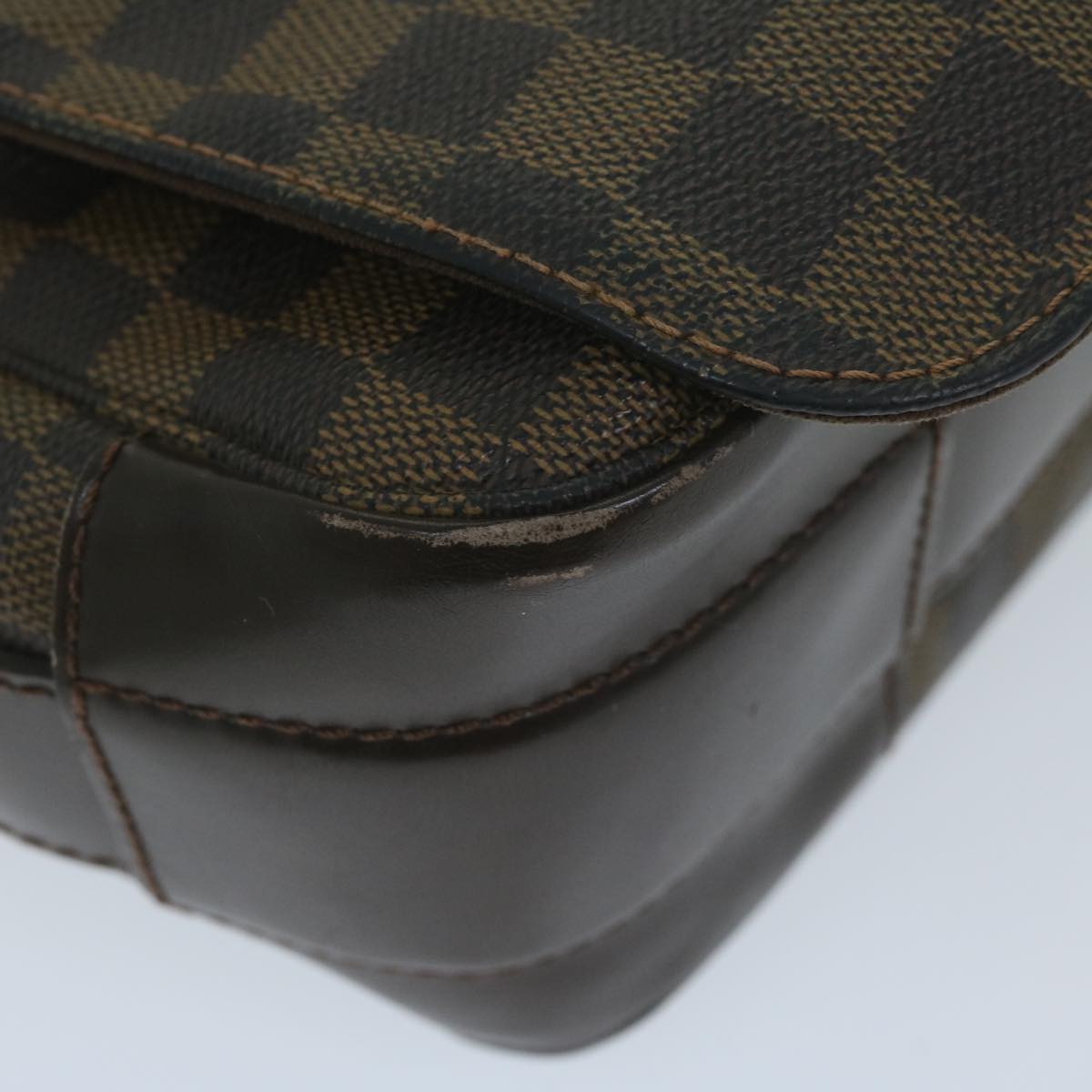 LOUIS VUITTON Damier Ebene Bastille Shoulder Bag N45258 LV Auth 60408