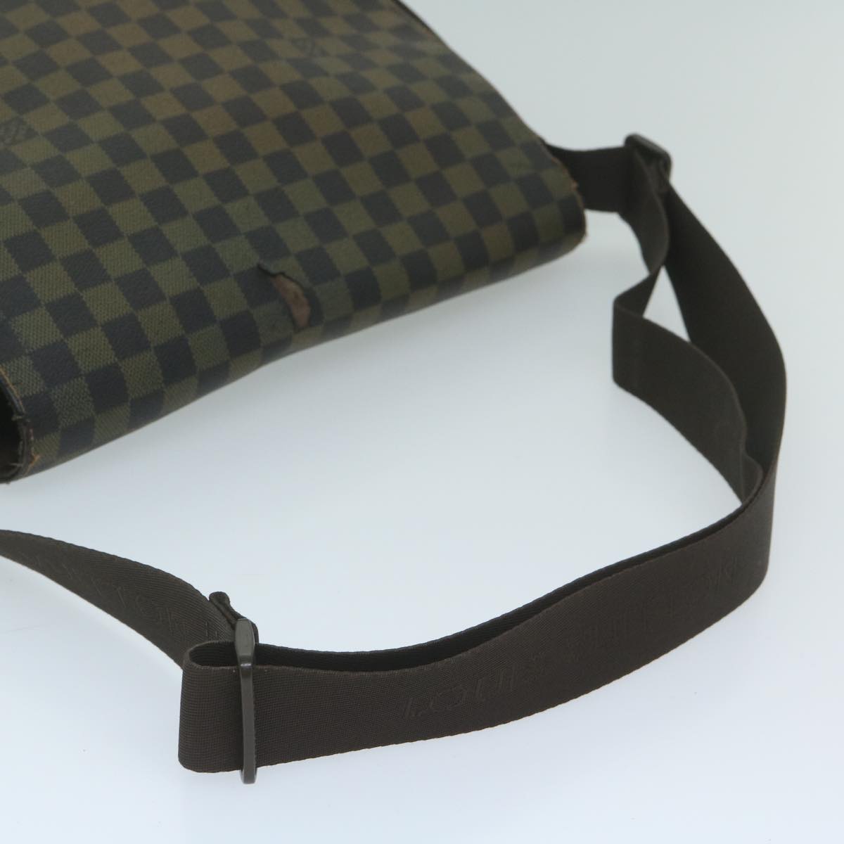 LOUIS VUITTON Damier Ebene Bastille Shoulder Bag N45258 LV Auth 60408