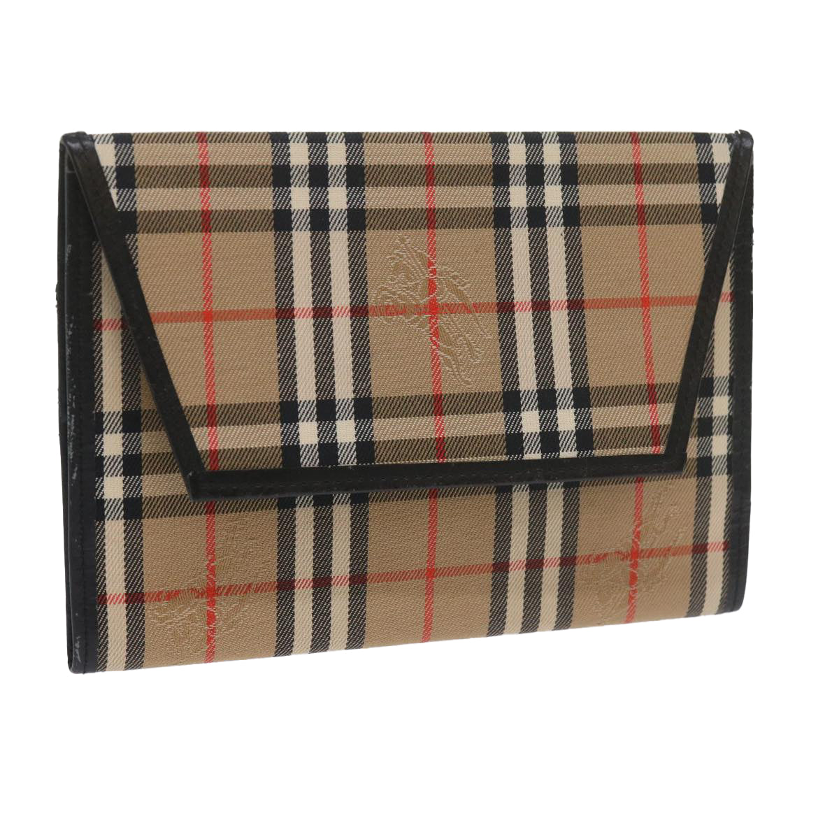 BURBERRY Nova Check Day Planner Cover Nylon Beige Auth 60443