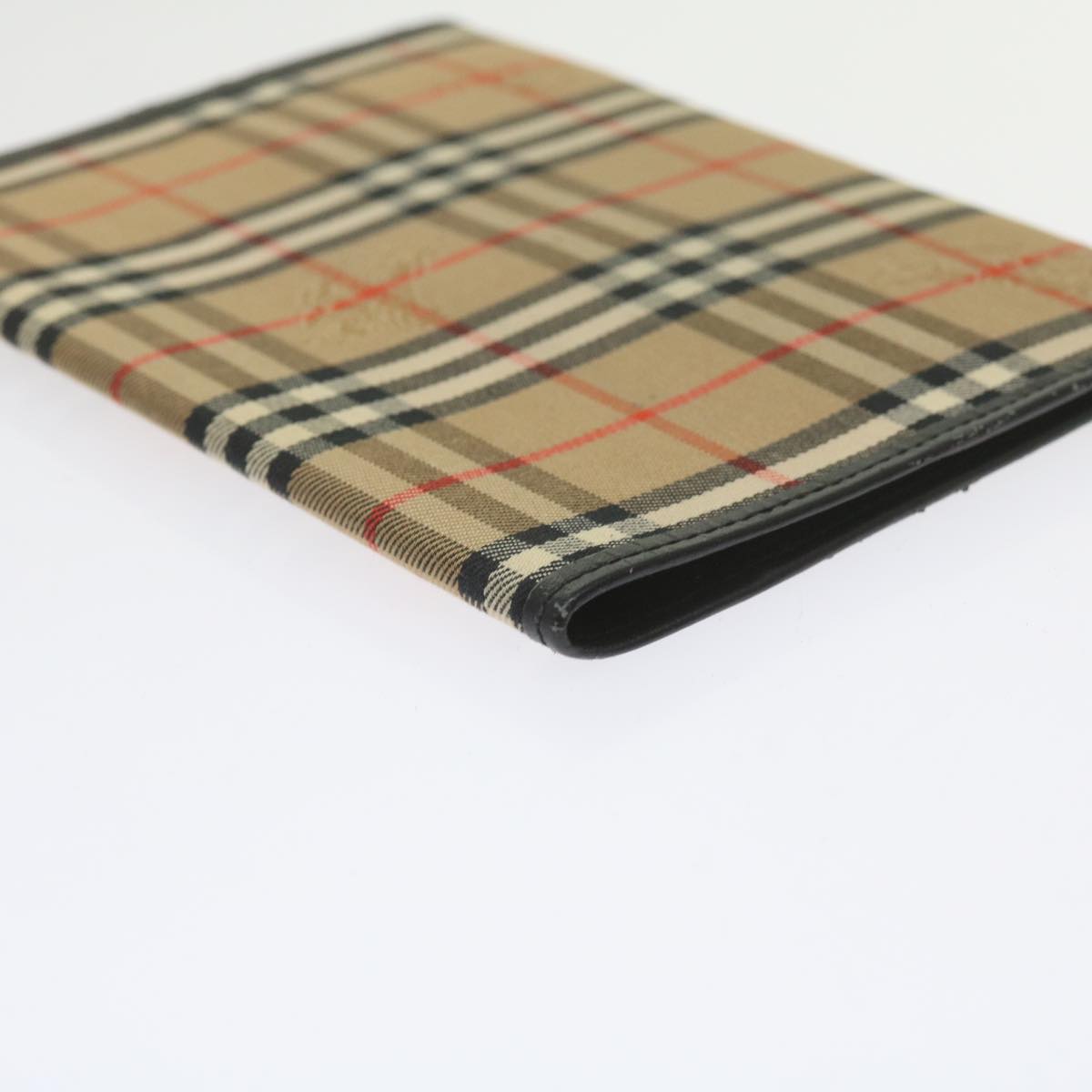 BURBERRY Nova Check Day Planner Cover Nylon Beige Auth 60443