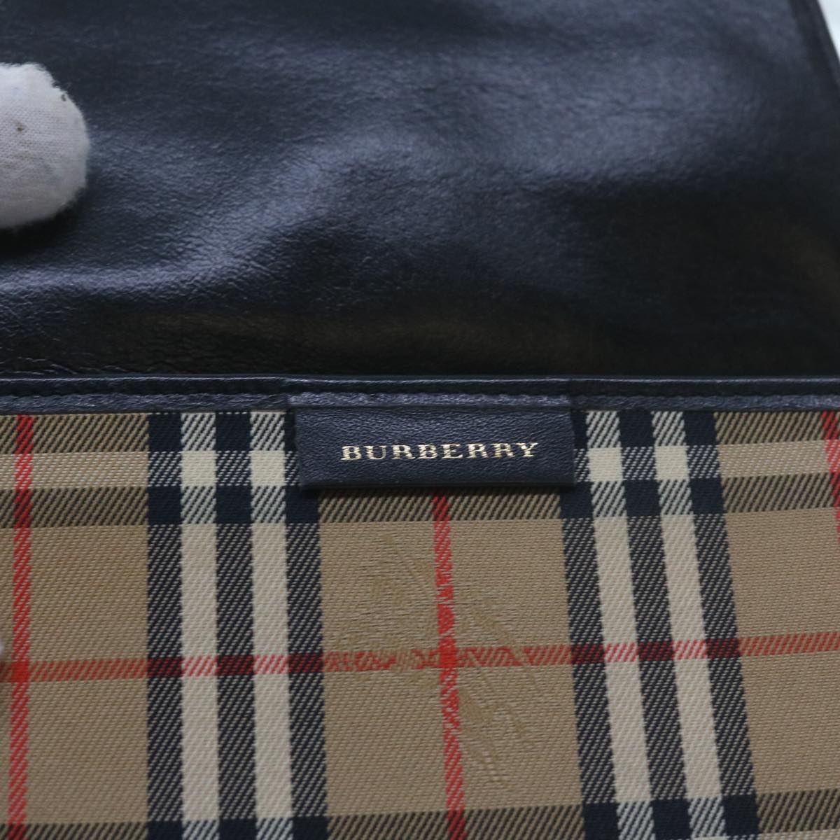 BURBERRY Nova Check Day Planner Cover Nylon Beige Auth 60443