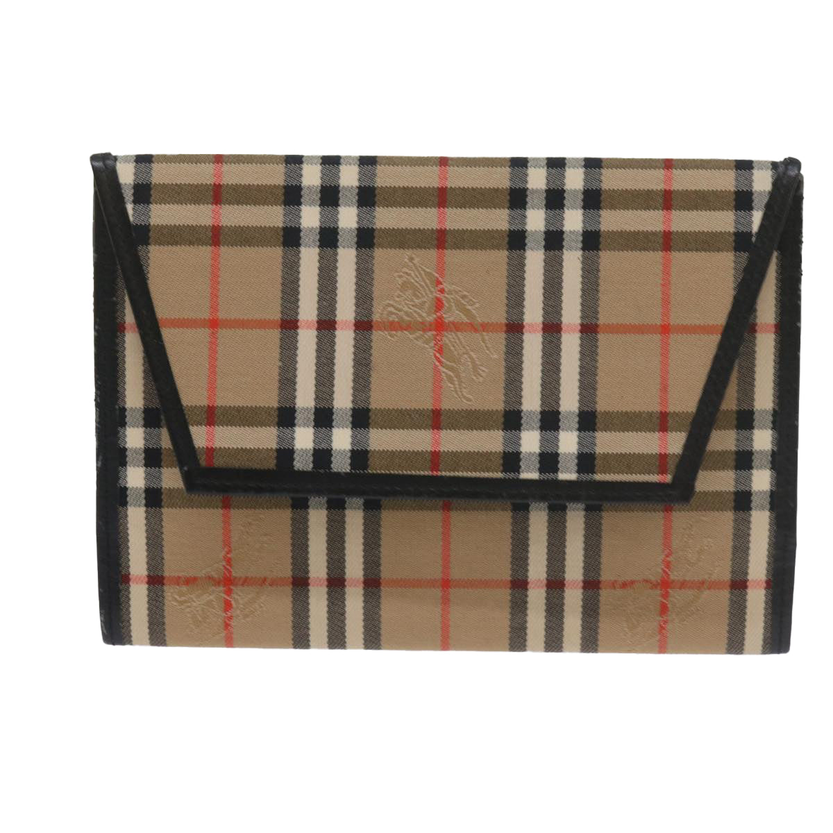 BURBERRY Nova Check Day Planner Cover Nylon Beige Auth 60443