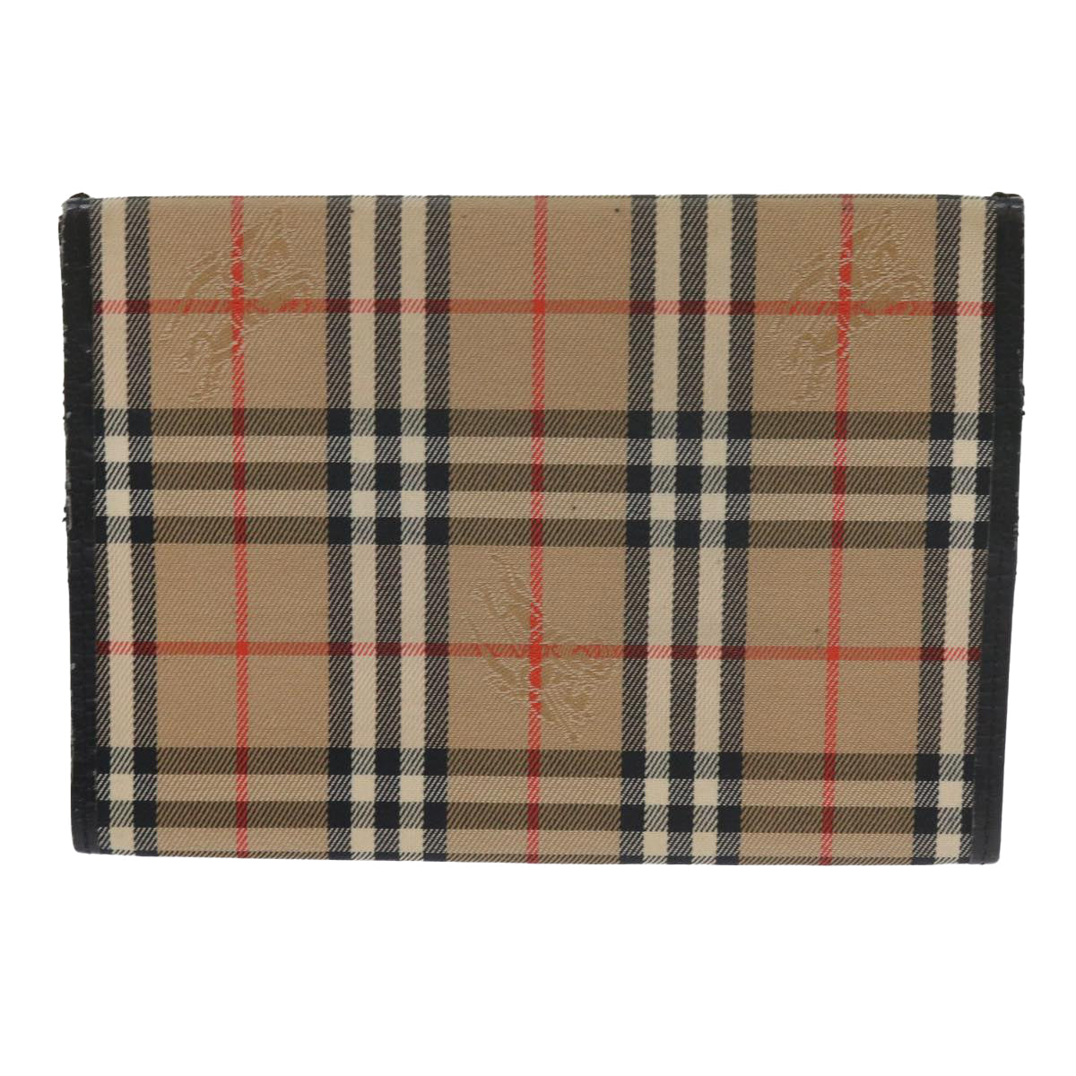 BURBERRY Nova Check Day Planner Cover Nylon Beige Auth 60443