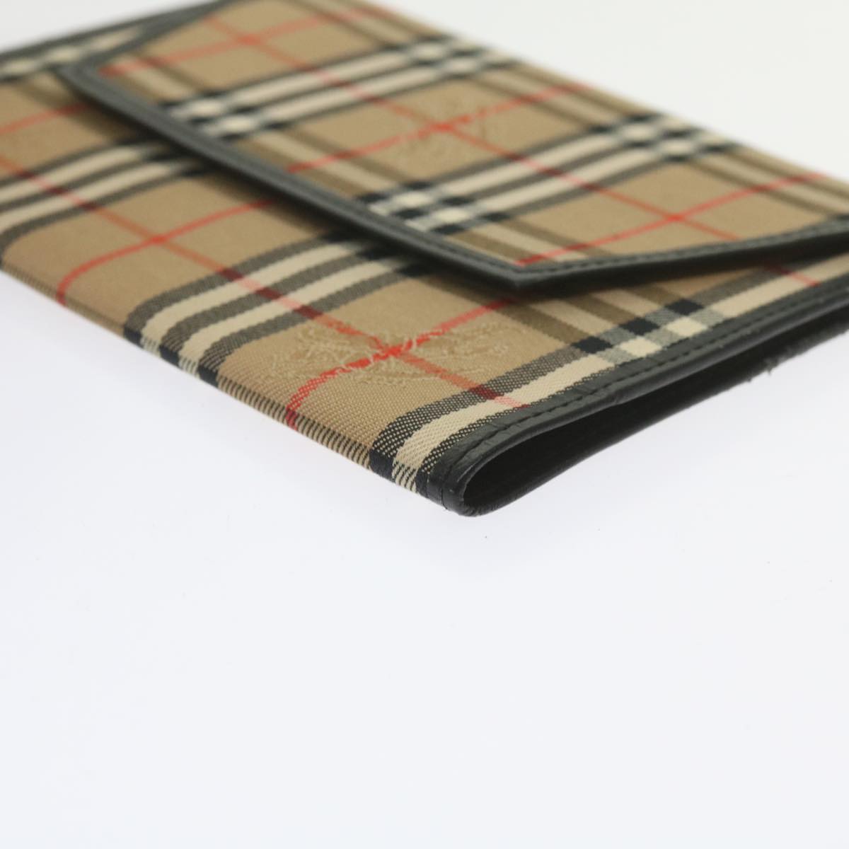 BURBERRY Nova Check Day Planner Cover Nylon Beige Auth 60443