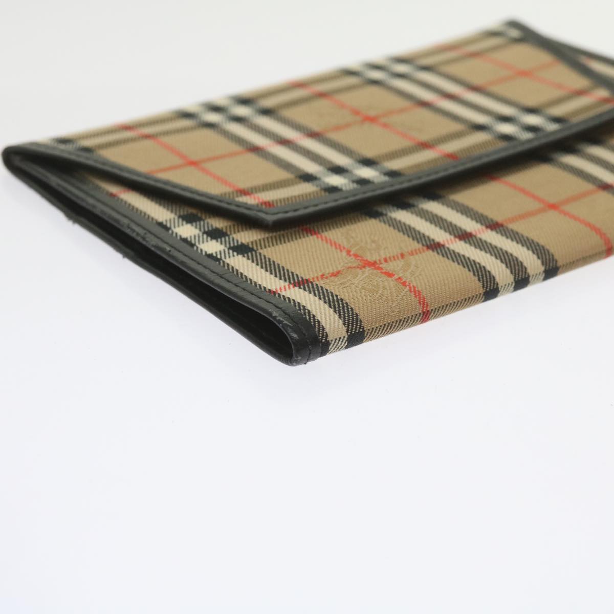 BURBERRY Nova Check Day Planner Cover Nylon Beige Auth 60443