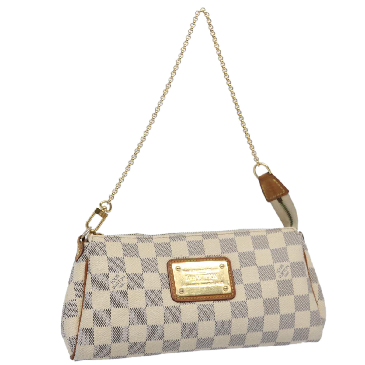 LOUIS VUITTON Damier Azur Eva Shoulder Bag 2way N55214 LV Auth 60463