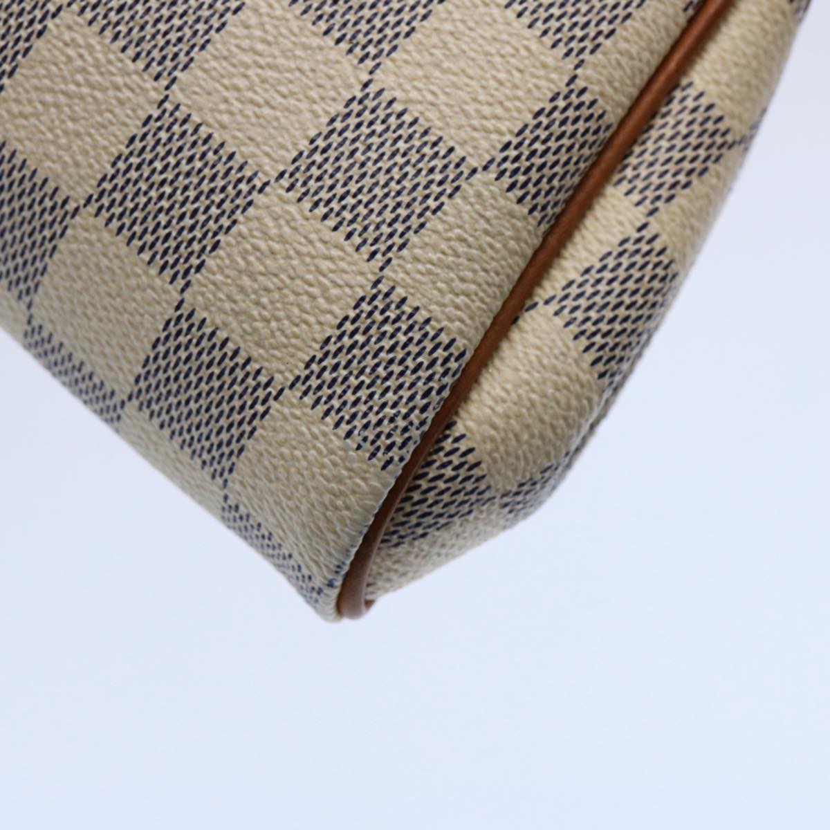 LOUIS VUITTON Damier Azur Eva Shoulder Bag 2way N55214 LV Auth 60463