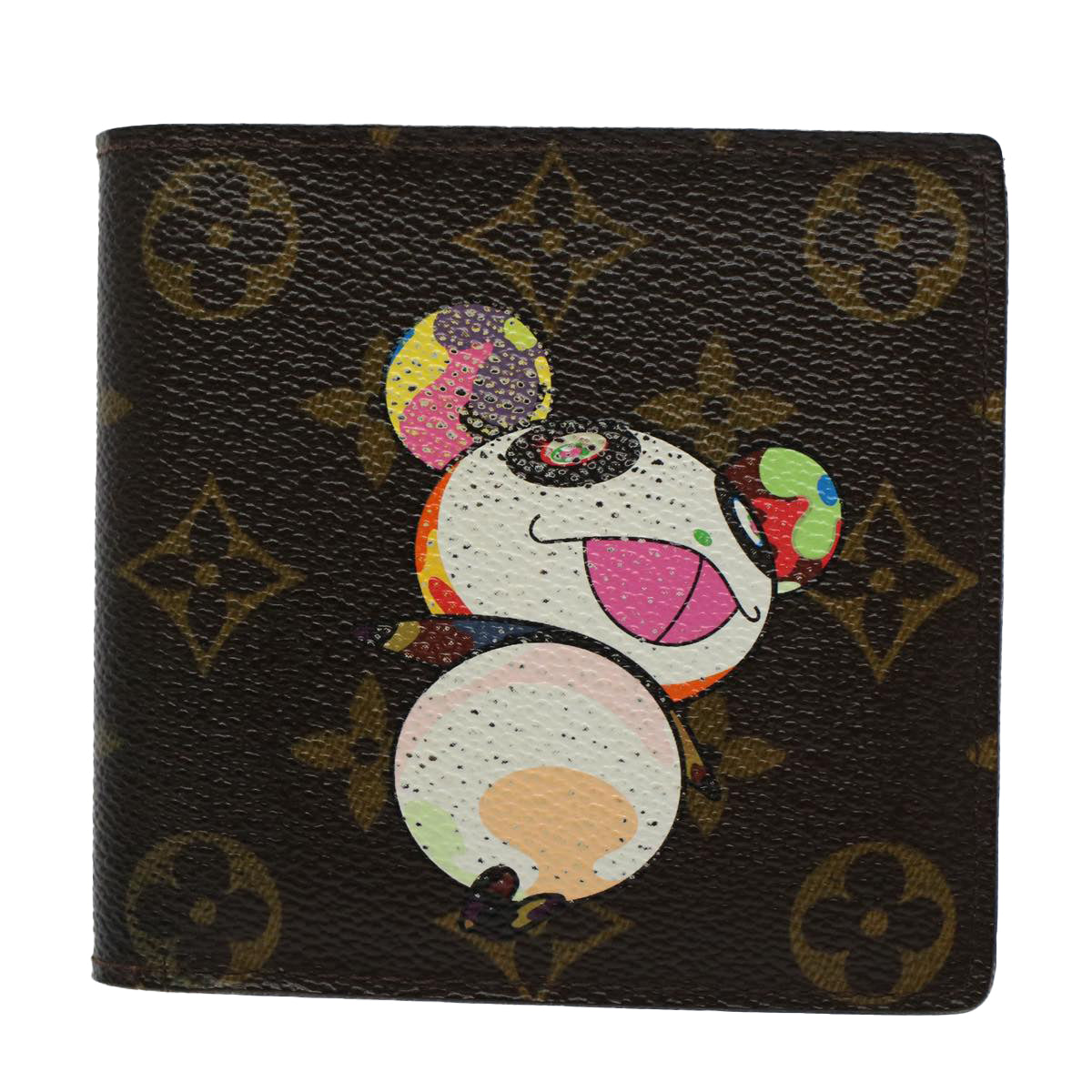 LOUIS VUITTON Monogram Panda Portefeuille Marco Wallet M61666 LV Auth 60478