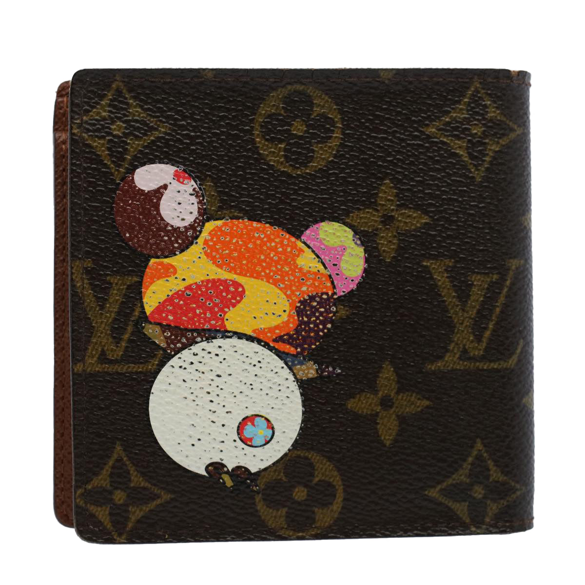 LOUIS VUITTON Monogram Panda Portefeuille Marco Wallet M61666 LV Auth 60478