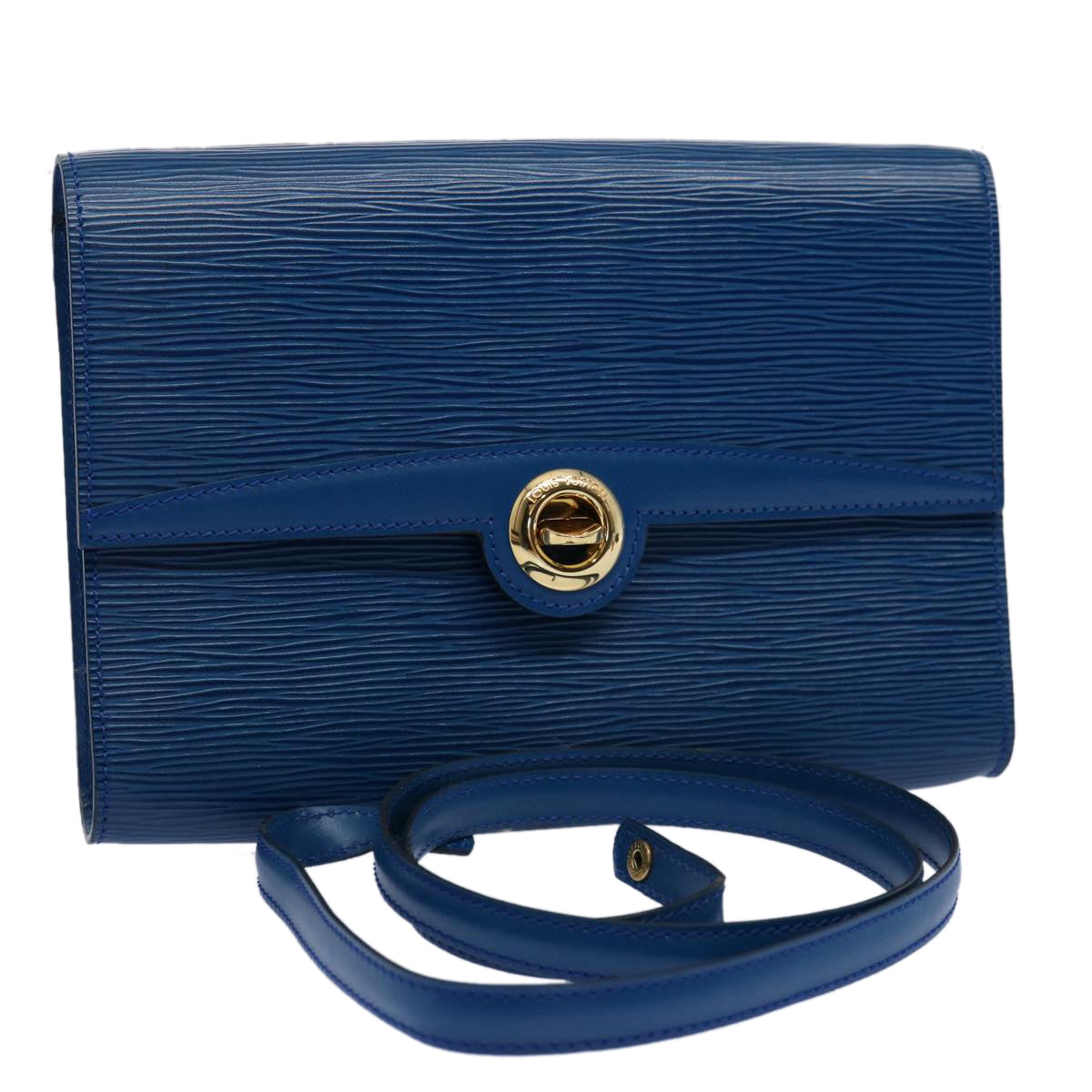 LOUIS VUITTON Epi Pochette Arche Shoulder Bag Blue M52575 LV Auth 60484