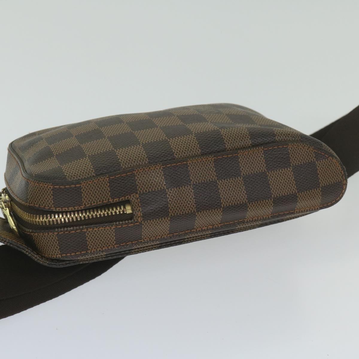 LOUIS VUITTON Damier Ebene Geronimos Shoulder Bag N51994 LV Auth 60491