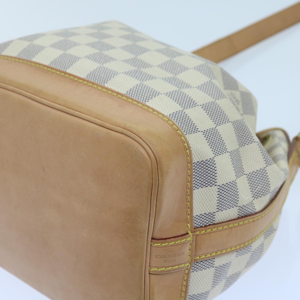 LOUIS VUITTON Damier Azur Noe BB Shoulder Bag N41220 LV Auth 60506A