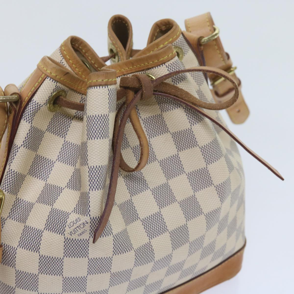 LOUIS VUITTON Damier Azur Noe BB Shoulder Bag N41220 LV Auth 60506A