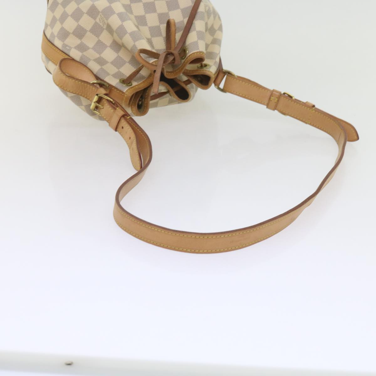 LOUIS VUITTON Damier Azur Noe BB Shoulder Bag N41220 LV Auth 60506A