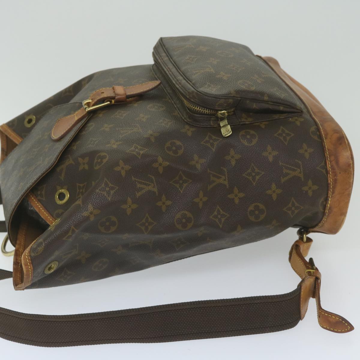 LOUIS VUITTON Monogram Montsouris GM Backpack M51135 LV Auth 60509