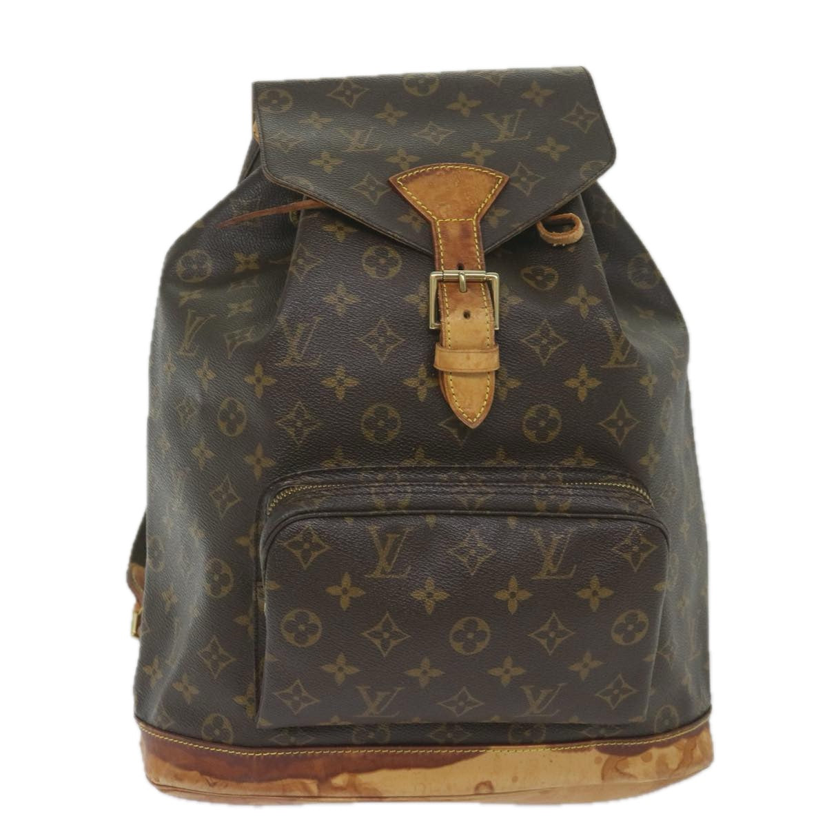 LOUIS VUITTON Monogram Montsouris GM Backpack M51135 LV Auth 60510