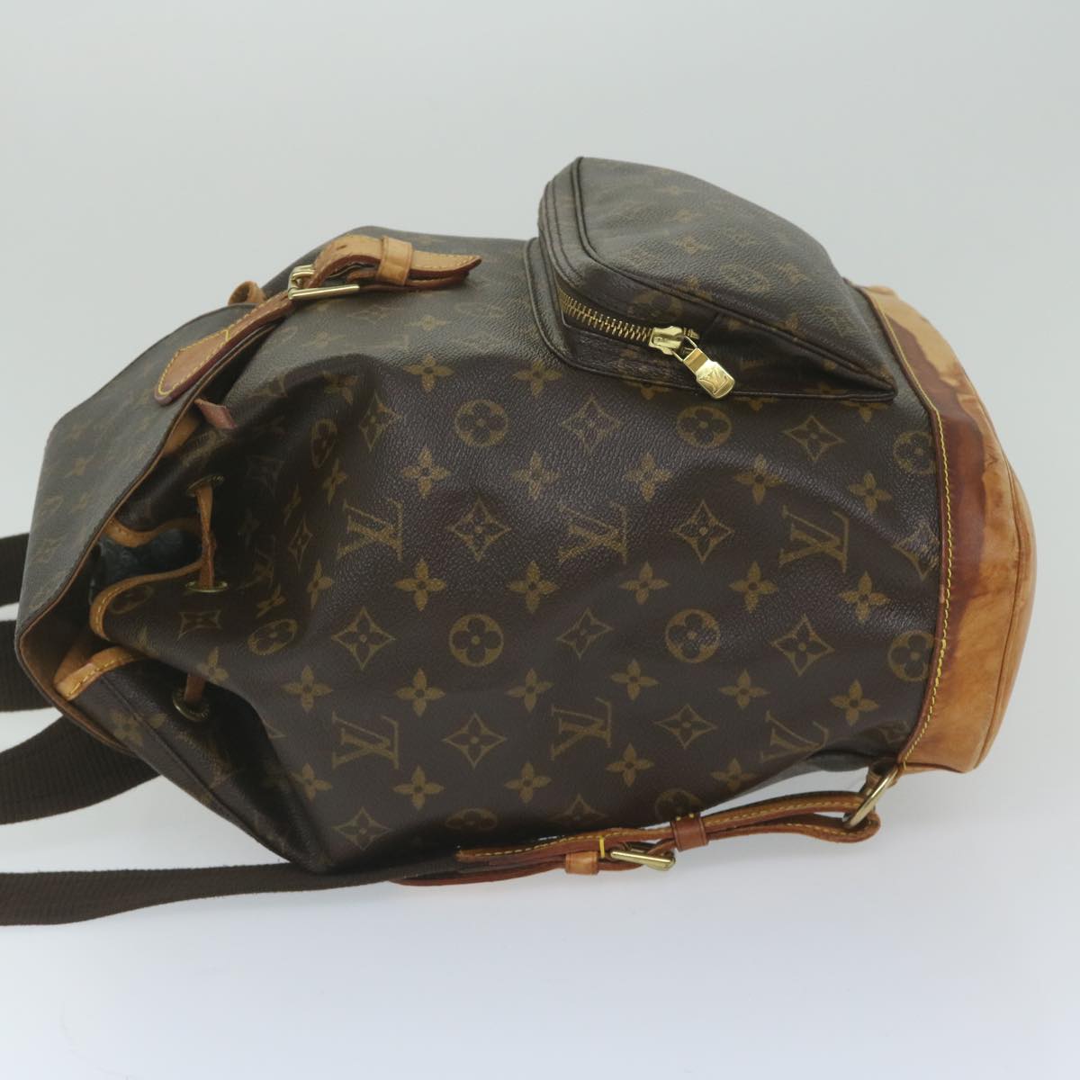 LOUIS VUITTON Monogram Montsouris GM Backpack M51135 LV Auth 60510