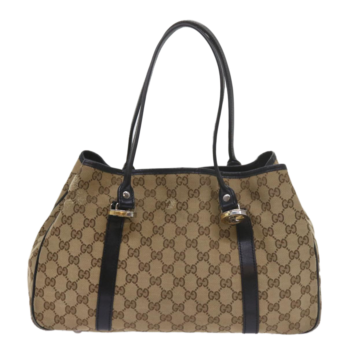 GUCCI GG Canvas Tote Bag Beige 232957 Auth 60522