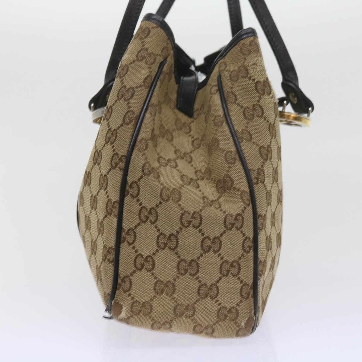 GUCCI GG Canvas Tote Bag Beige 232957 Auth 60522