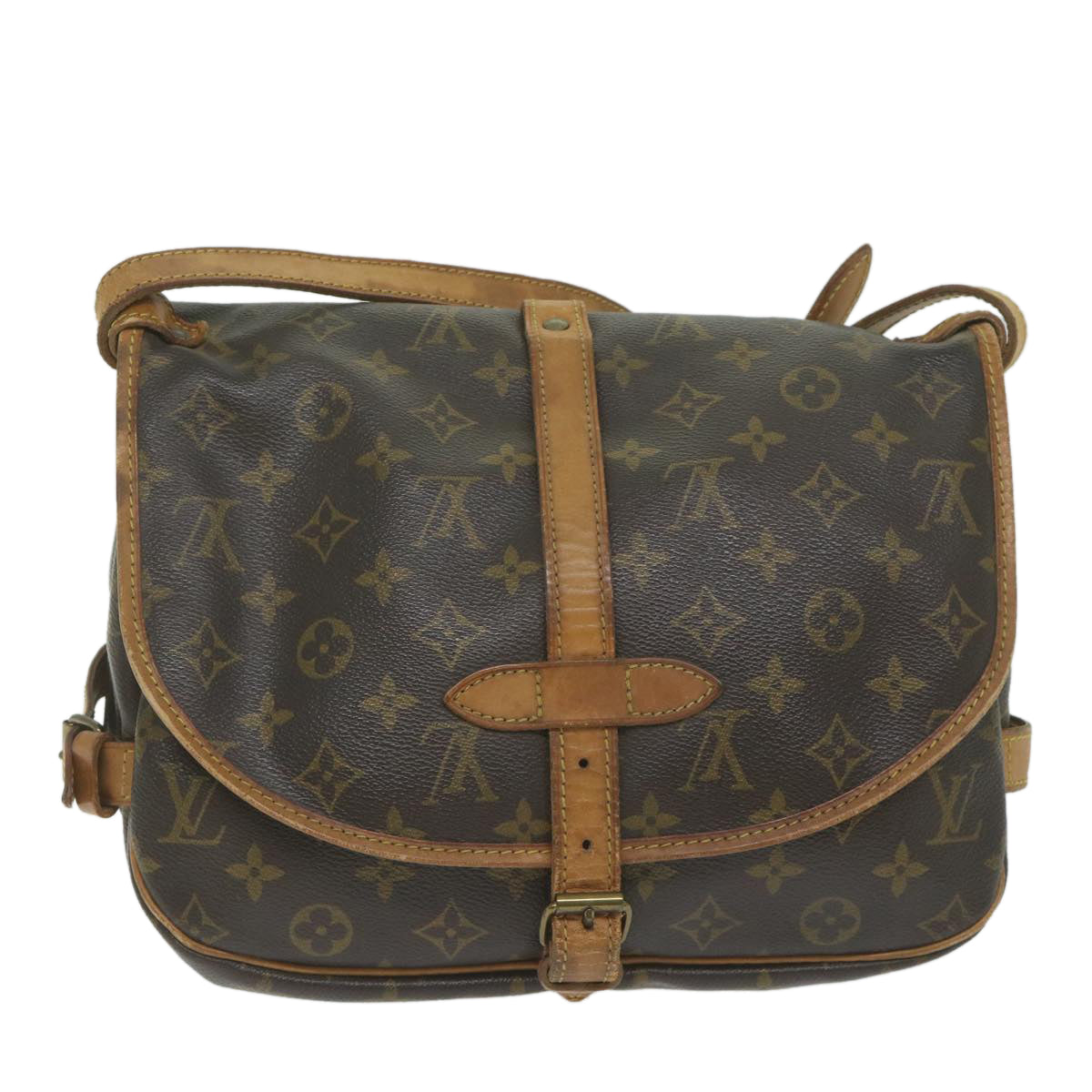 LOUIS VUITTON Monogram Saumur 30 Shoulder Bag M42256 LV Auth 60579 - 0