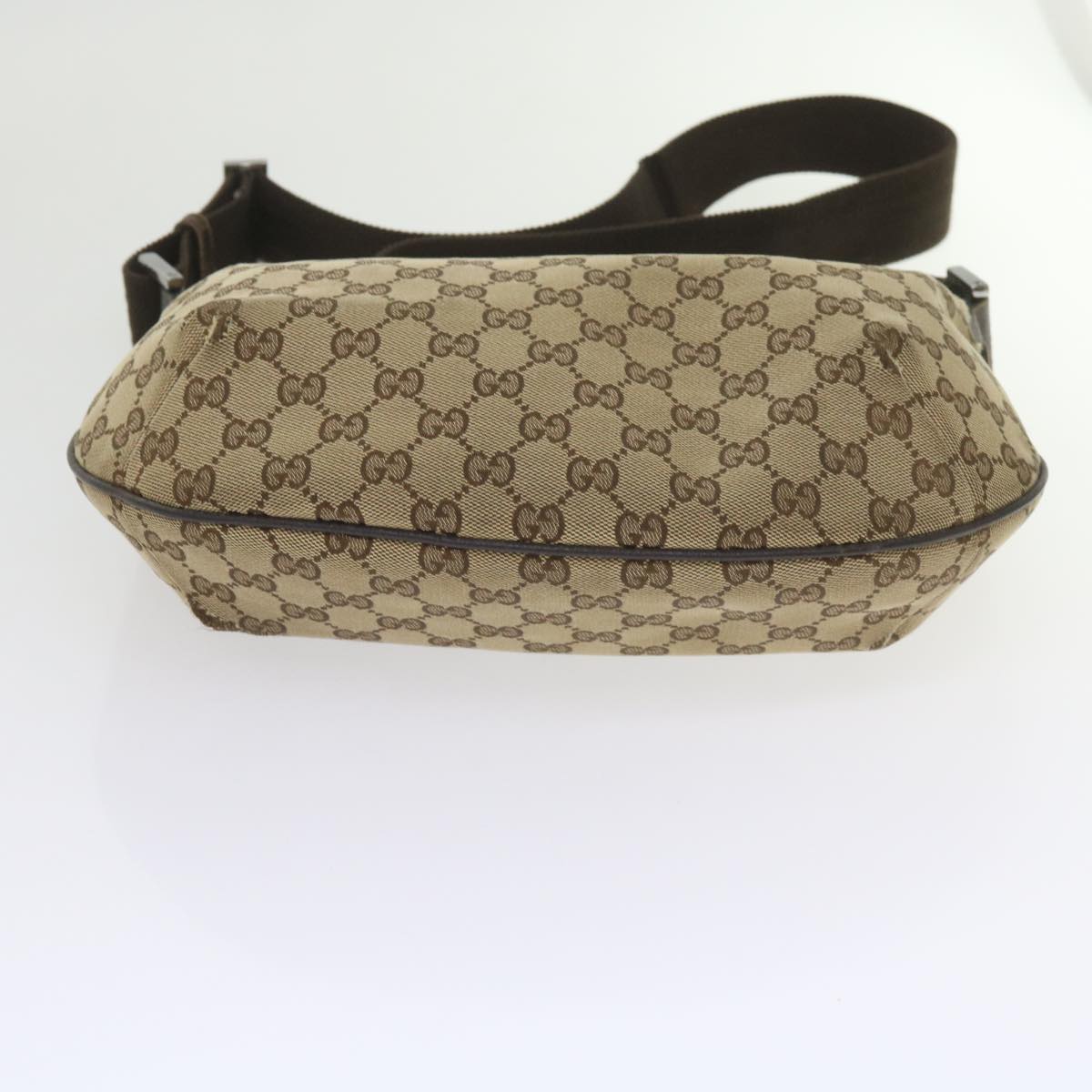 GUCCI GG Canvas Shoulder Bag Beige 181092 Auth 60607