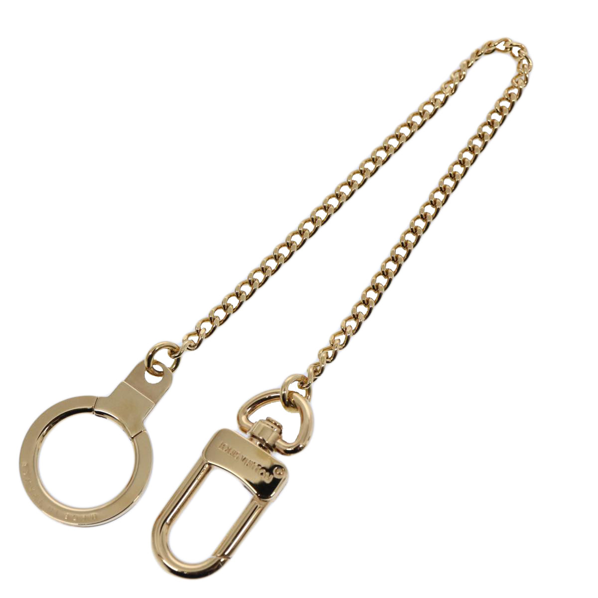 LOUIS VUITTON Chainne Anneau Cles Key Ring Gold Tone M58021 LV Auth 60613