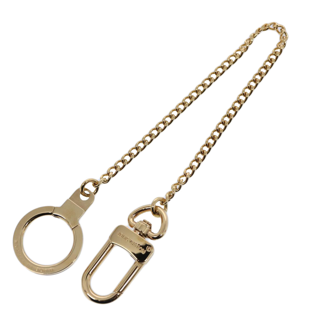 LOUIS VUITTON Chainne Anneau Cles Key Ring Gold Tone M58021 LV Auth 60613 - 0