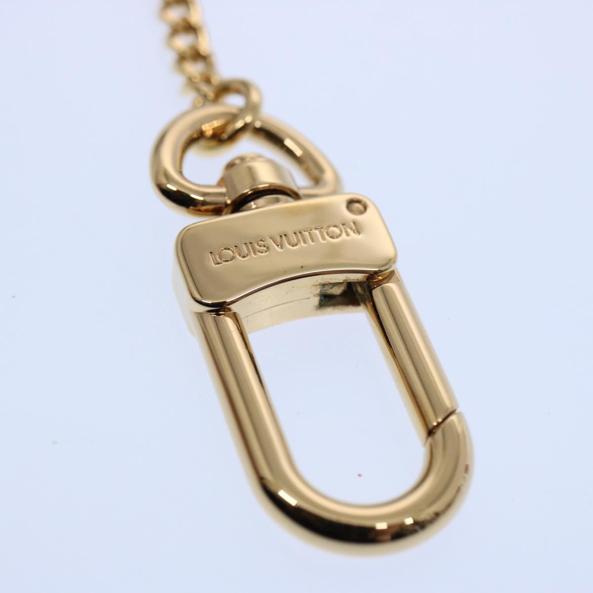 LOUIS VUITTON Chainne Anneau Cles Key Ring Gold Tone M58021 LV Auth 60613