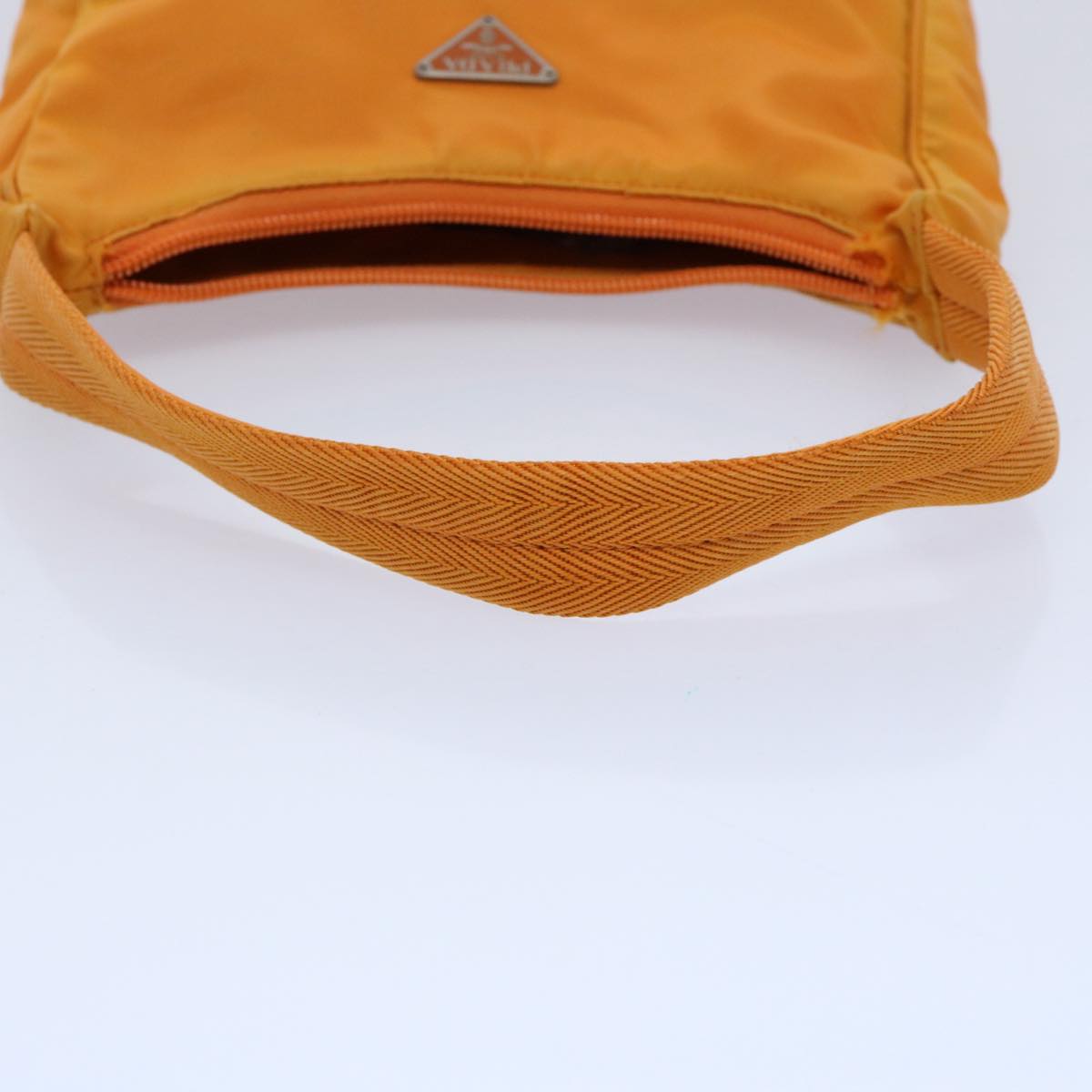 PRADA Hand Bag Nylon Orange Auth 60634