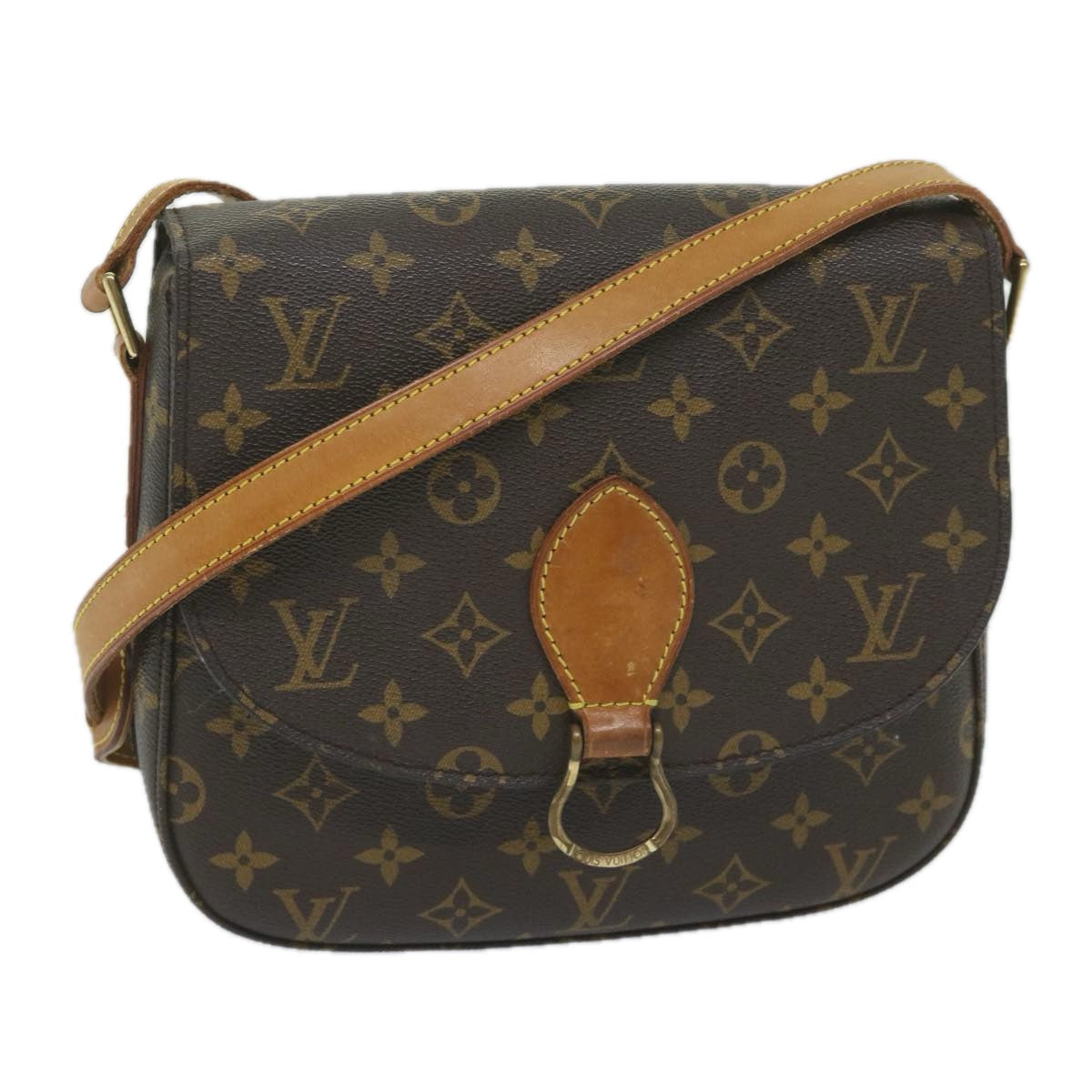 LOUIS VUITTON Monogram Saint Cloud GM Shoulder Bag M51242 LV Auth 60638