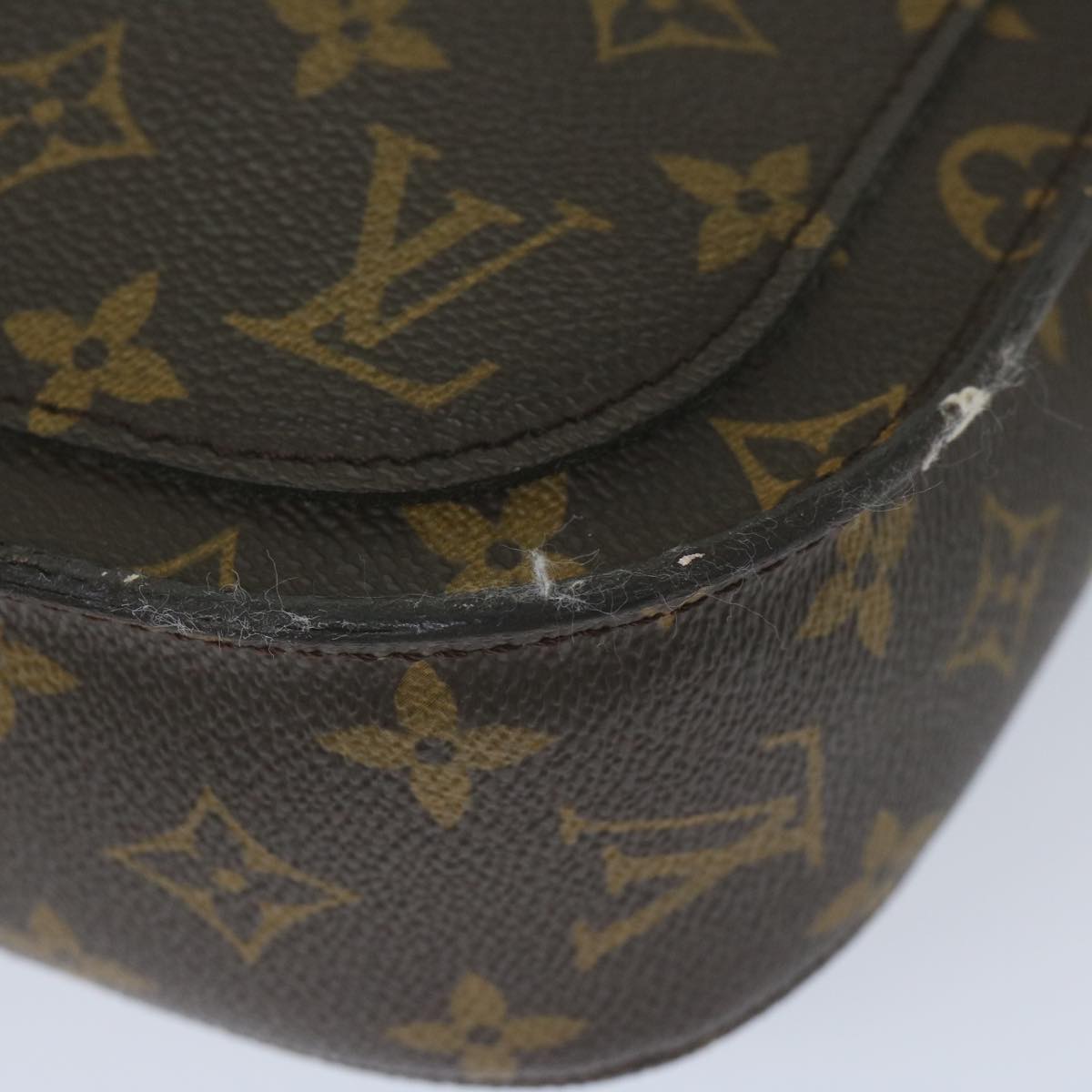 LOUIS VUITTON Monogram Saint Cloud GM Shoulder Bag M51242 LV Auth 60638