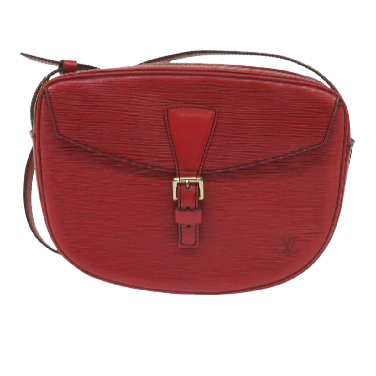 LOUIS VUITTON Epi Jeune Fille MM Shoulder Bag Red M52157 LV Auth 60651