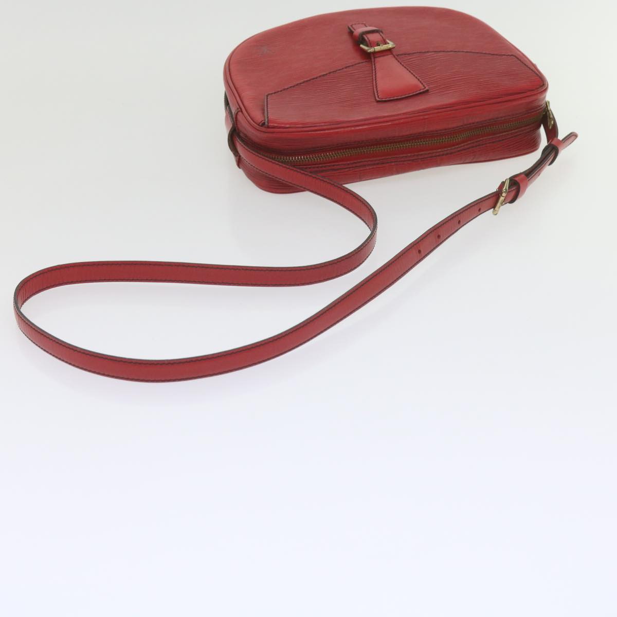 LOUIS VUITTON Epi Jeune Fille MM Shoulder Bag Red M52157 LV Auth 60651