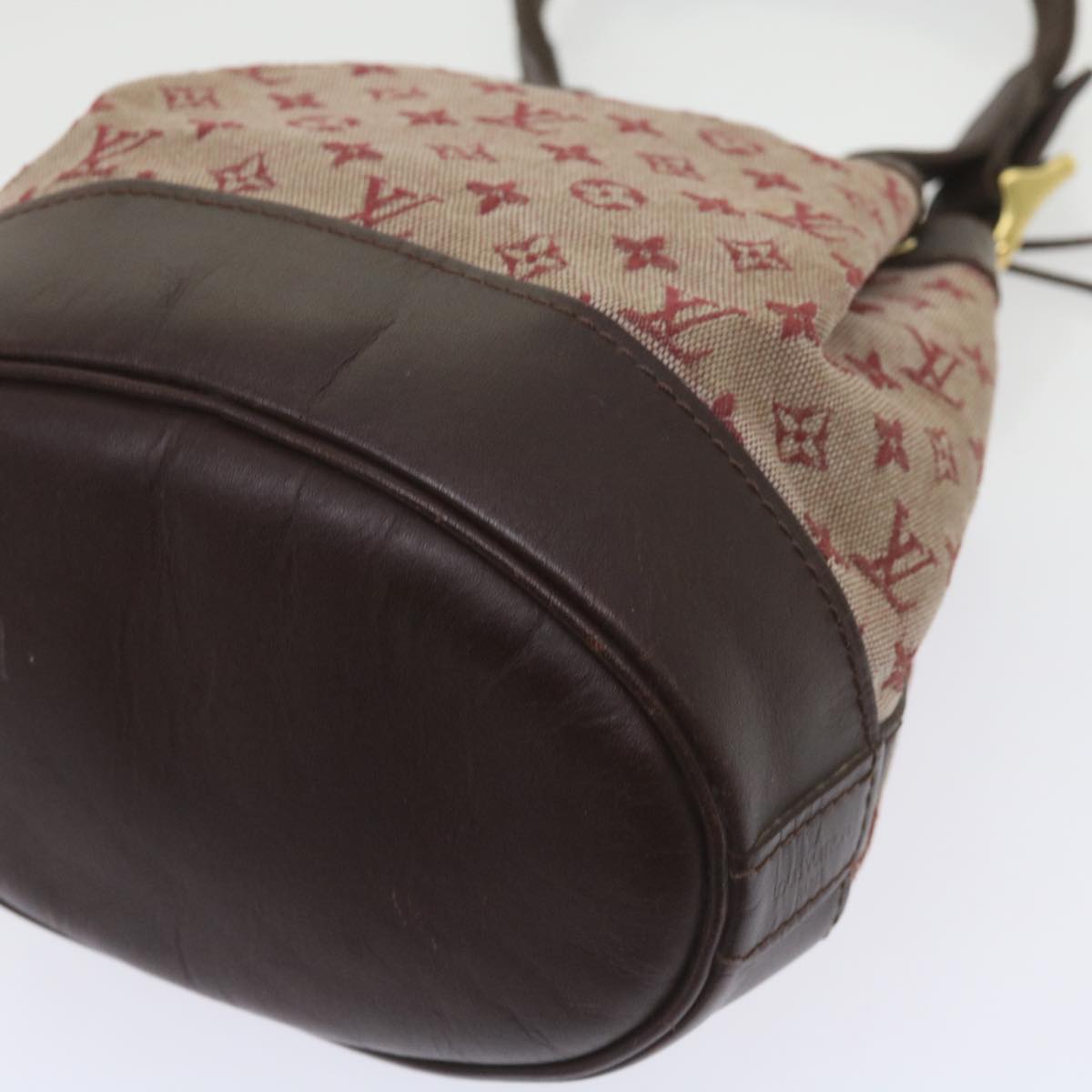 LOUIS VUITTON Monogram Mini Noelie Shoulder Bag Red M92686 LV Auth 60662