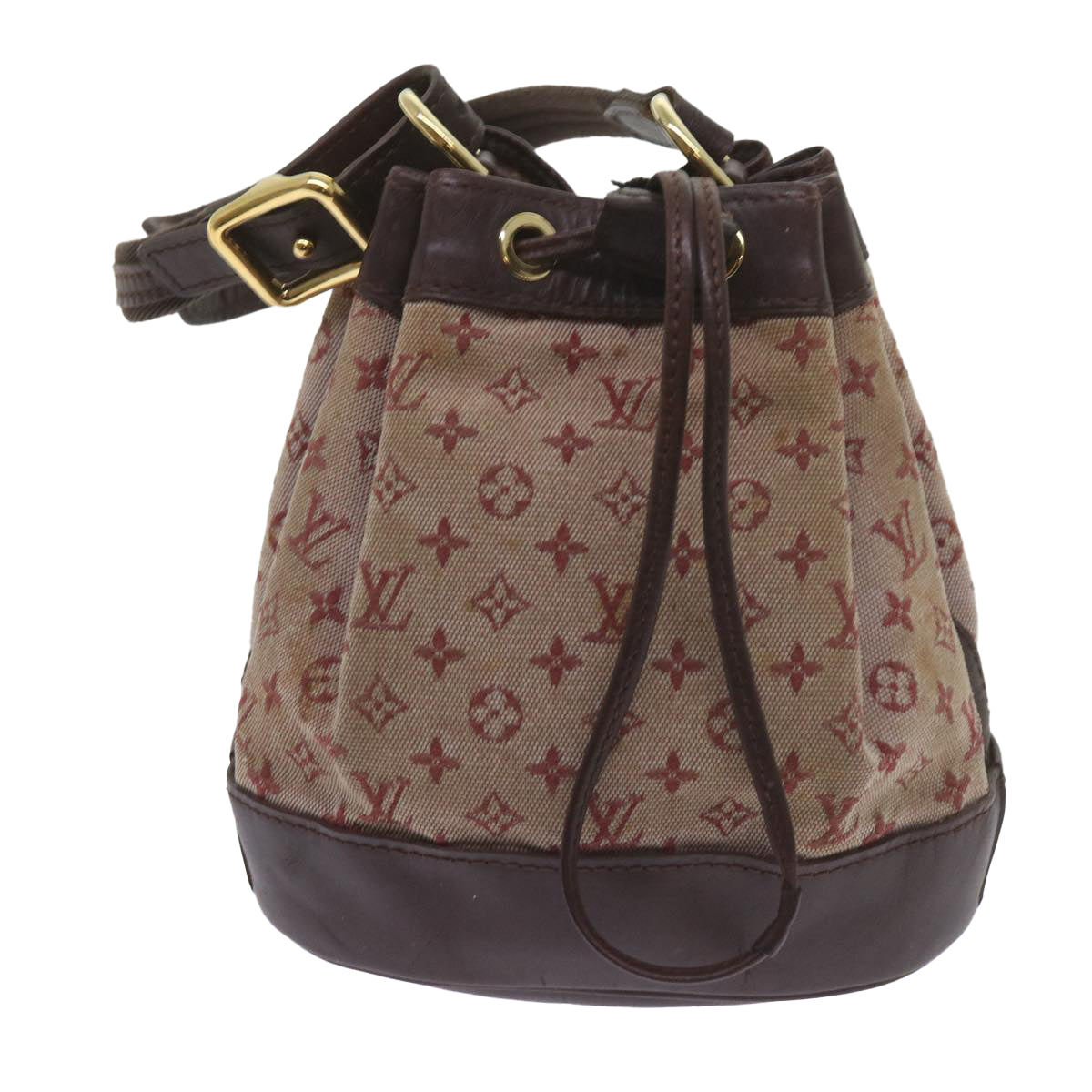 LOUIS VUITTON Monogram Mini Noelie Shoulder Bag Red M92686 LV Auth 60662 - 0