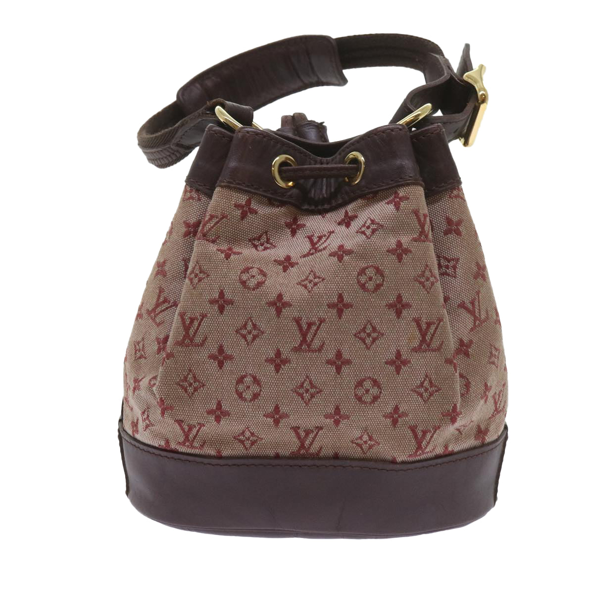 LOUIS VUITTON Monogram Mini Noelie Shoulder Bag Red M92686 LV Auth 60662