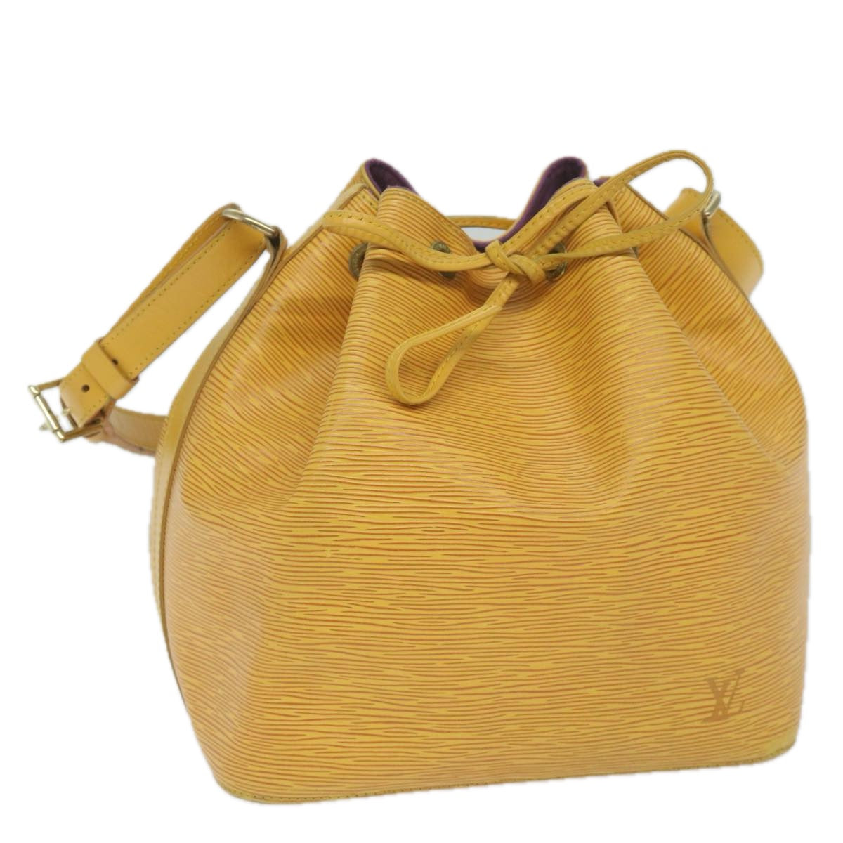 LOUIS VUITTON Epi Petit Noe Shoulder Bag Tassili Yellow M44109 LV Auth 60684