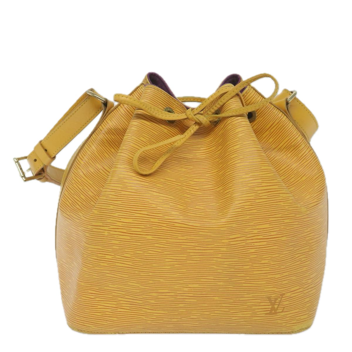 LOUIS VUITTON Epi Petit Noe Shoulder Bag Tassili Yellow M44109 LV Auth 60684